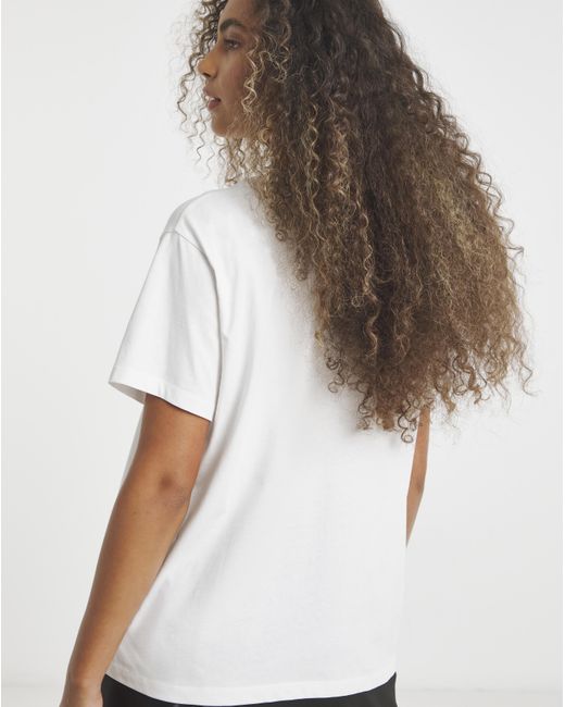 Simply Be White Noir Beaded Floral Graphic T-Shirt