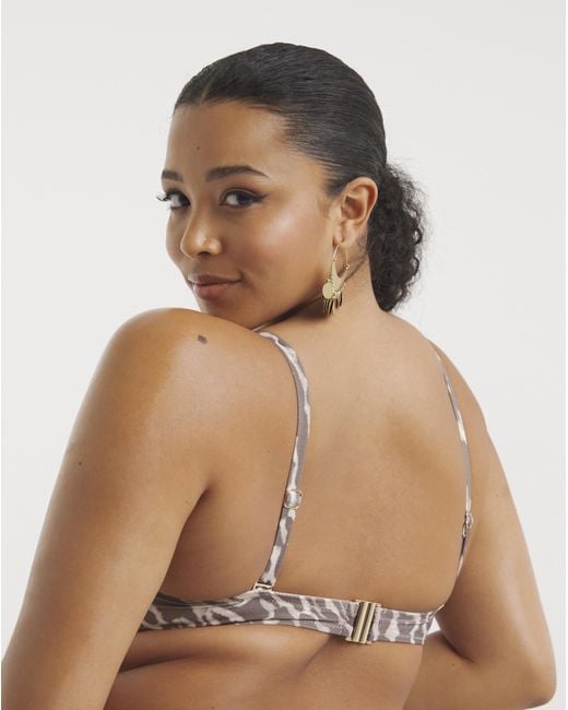 Figleaves Brown Curve Kalahari Bikini Top