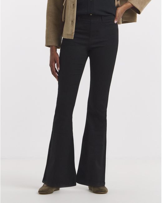 Simply Be White Flared Pull On Jeggings
