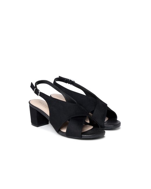 Paradox London Black Neroli Wide Fit Sandals