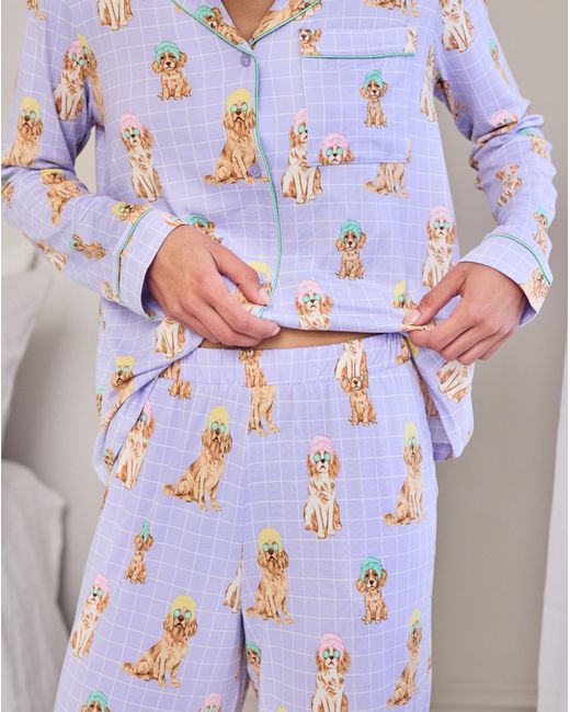 Chelsea Peers White Classic Long Button Up Set
