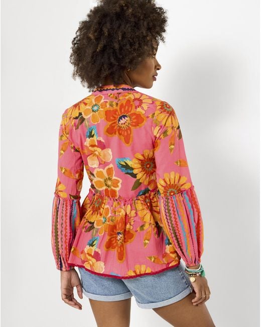 Joe Browns Red Sunshine Days Printed Top