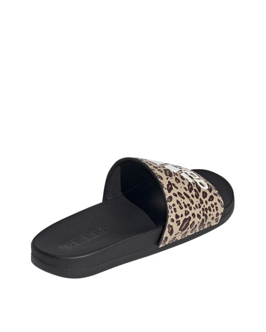 Adidas White Adilette Comfort Slides