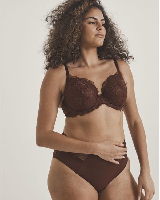 Pretty Secrets Brown 2 Pack Ella Plunge Wired Bras