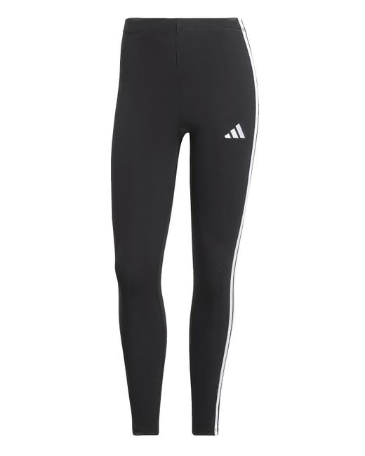 Adidas White Essentials 3 Stripes Leggings