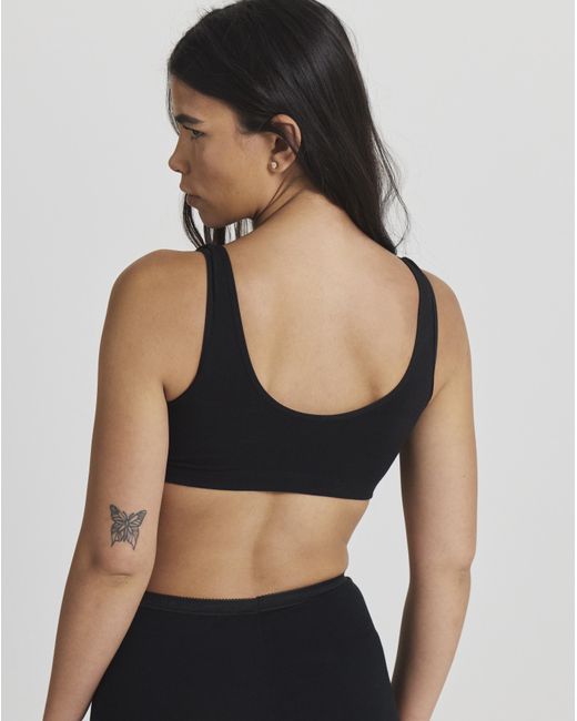Slimma Black 2 Pack Front Fastening Bras Blk/Wht