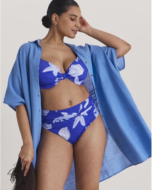 Beach To Beach Blue Button Up Beach Shirt