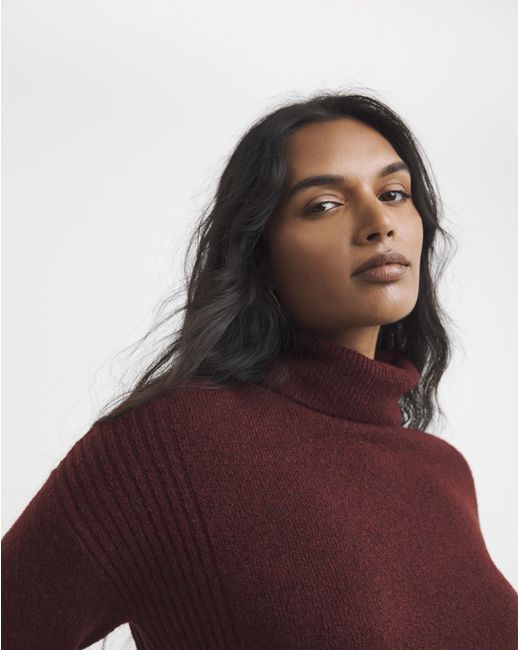 Simply Be Red Roll Neck Tunic