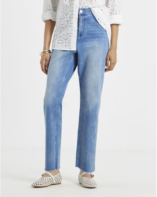 Simply Be Blue Ankle Grazer Jeans