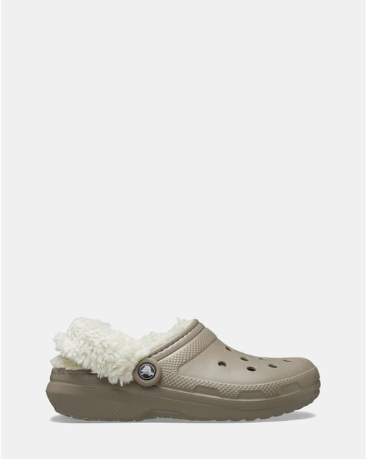 CROCSTM White Classic Fleece Lined Clog