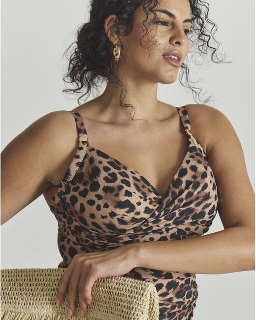 MAGISCULPT Brown Tankini Top
