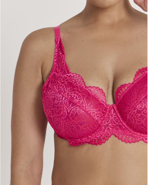 Pretty Secrets Red Mila Full Cup Bra