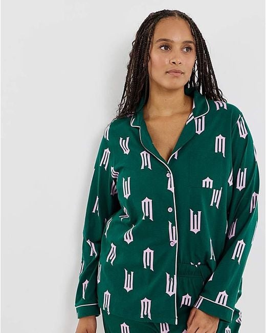 Disney Green Wicked Button Through Pyjama Set