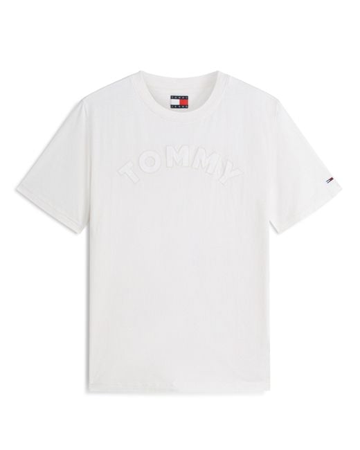 Tommy Hilfiger White Relaxed Varsity Tee