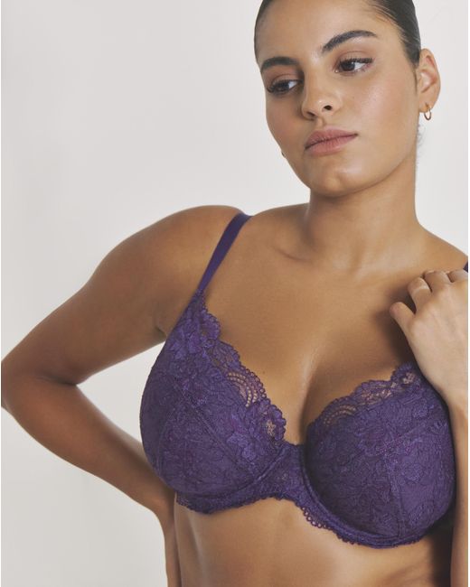 Pretty Secrets Purple 2 Pack Ella Plunge Wired Bras
