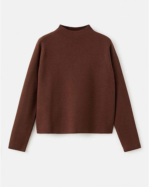 Mango Brown High Neck Sweater