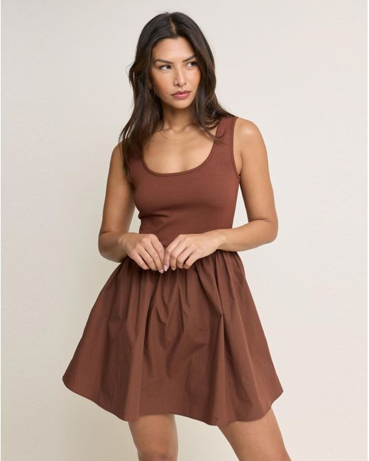 Nobody's Child Brown Colorado Mini Dress