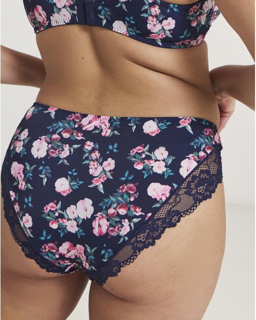 Pretty Secrets Blue Adrianne Midi Briefs