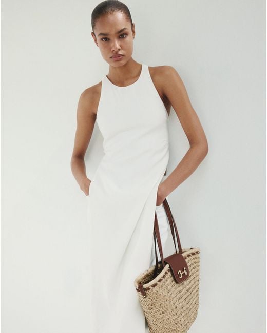 Mango Natural Fibre Shoulder Bag