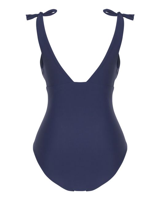 JD Williams Blue Vibrant Islands Tie Detail Swimsuit