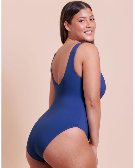 Curvy Kate Blue Deep Dive Non-Wired Swimsuit