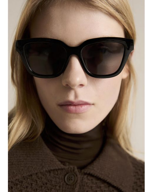 Mango Blue Polo Neck Knitted Choco Jacket