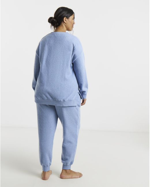 Pretty Secrets Blue Waffle Lounge Set