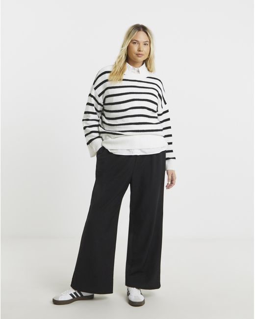 Simply Be White Crew Neck Jumper