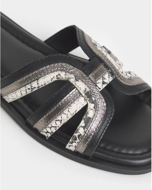 JD Williams Natural Woven Mule Sandals Wide