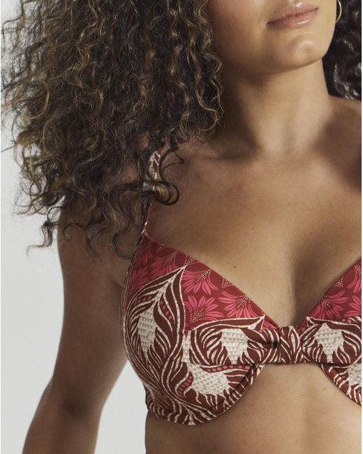 JD Williams Brown Underwired Bikini Top