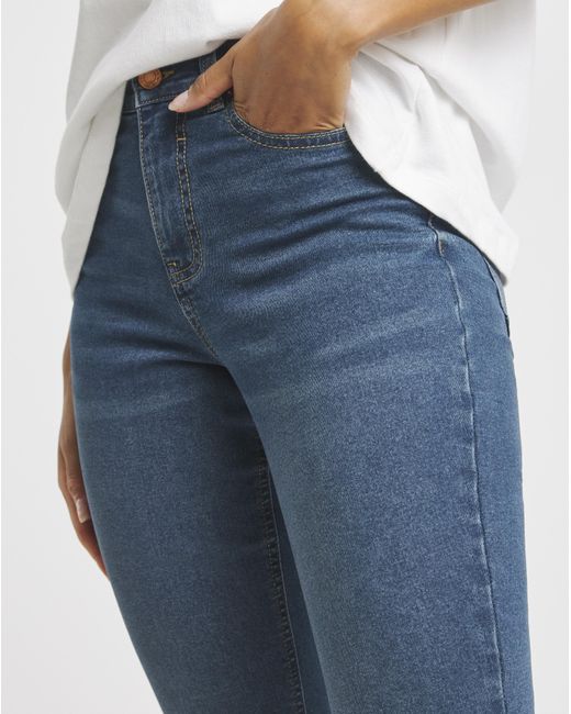 Simply Be Blue 24/7 Flare Jeans