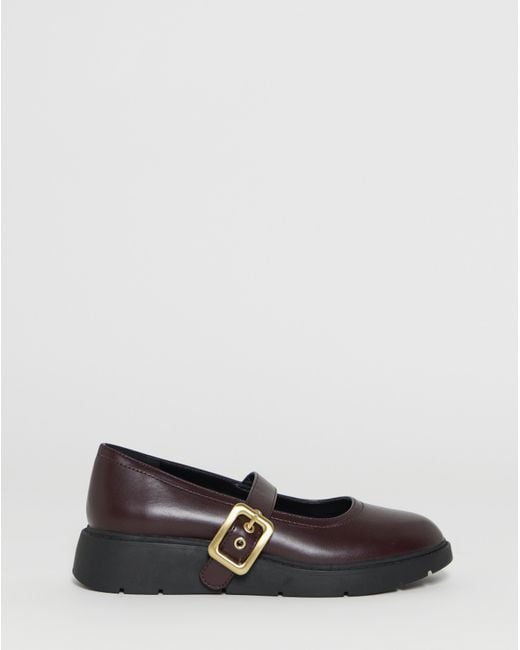 Simply Be Blue Wedged Buckle Mary Jane Extra Wide