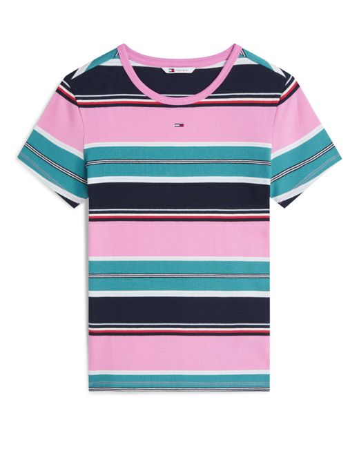 Tommy Hilfiger White Slim Essential Rib Tee