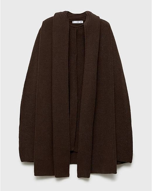 Mango Black Capri Cable Knit Cape