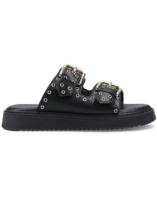 Hush Puppies Black Christine Mule Sandal