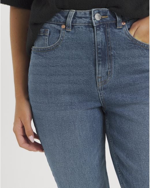 Simply Be Blue Sbe 99 1 Loose Mom Jeans