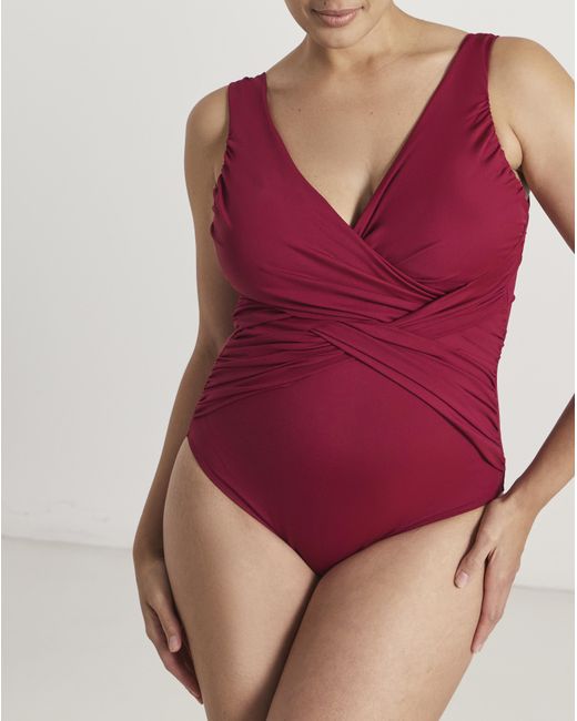 MAGISCULPT Red Illusion Swimsuit