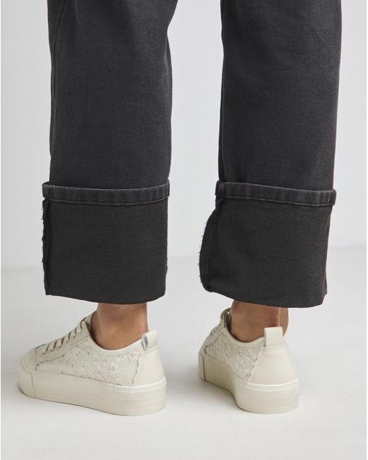 Simply Be Black Mesh Lace Trainer