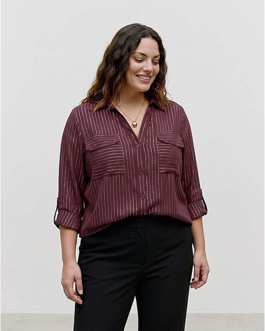Vero Moda Red Bumpy Glitter Shirt