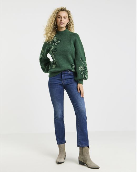 Joe Browns Green Perfectly Paisley Jumper