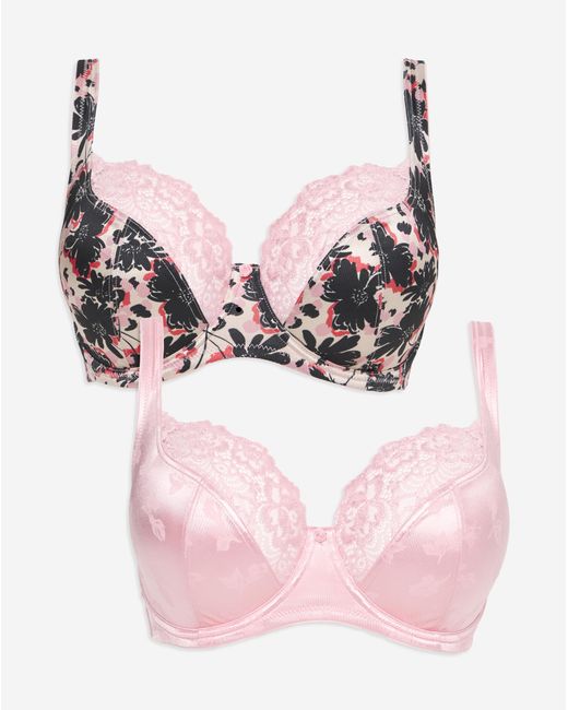 Pretty Secrets Multicolor 2 Pack Laura Full Cup Wired Bras