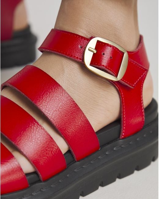 Heavenly Feet Red Saffron Sandals E Fit
