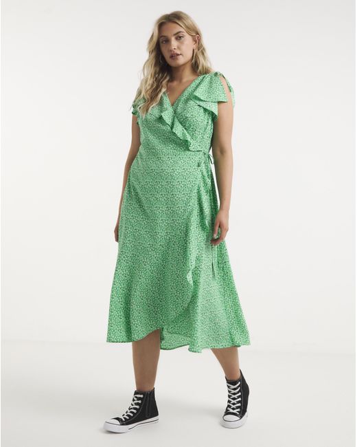 Joe Browns Green Frill Dress