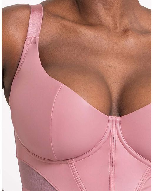 Curvy Kate Pink Storm Longline Balcony Bra