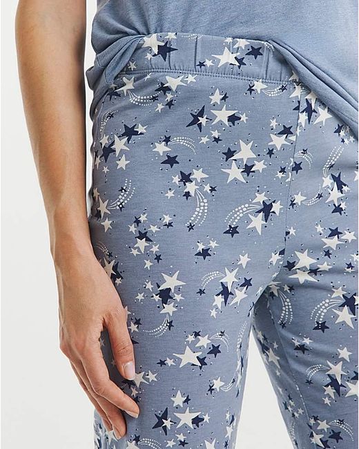 JD Williams Blue Value 2 Pack Pj Set