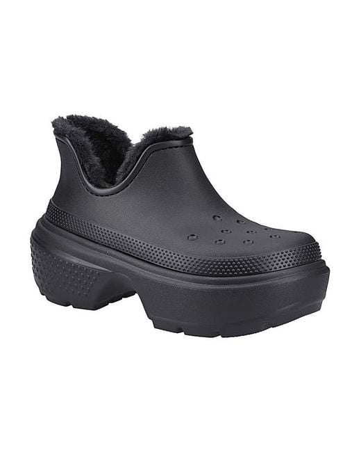 CROCSTM Black Stomp Shorty Boot