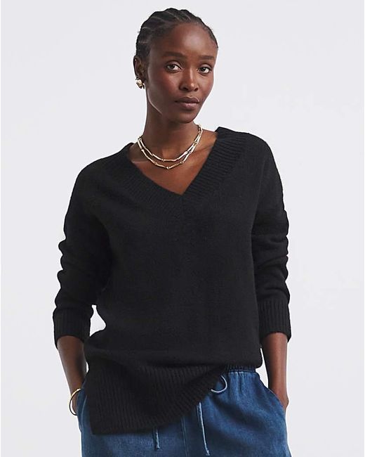 Simply Be Black V-Neck Tunic
