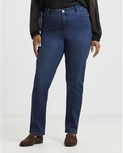 Simply Be Blue Super Stretch Denim Slim Jeans