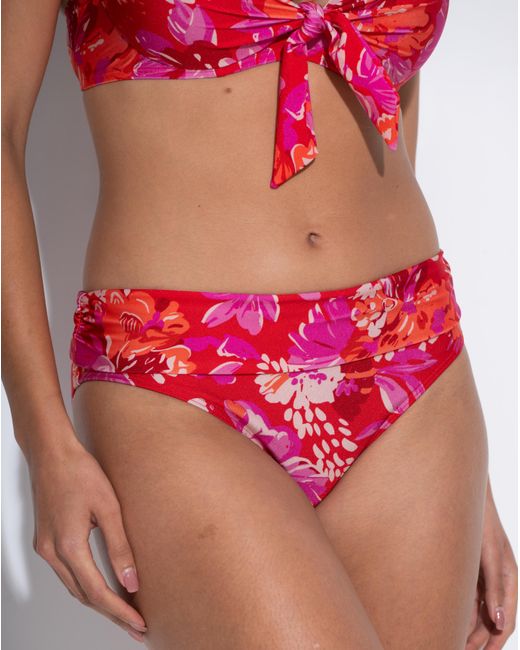Pour Moi Red Casablanca Foldover Brief