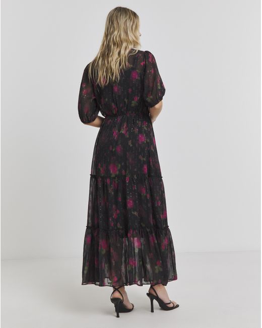 Joanna Hope Blue High Neck Maxi Dress